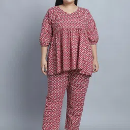 TAG 7 Printed Pure Cotton Night suit-picture-48