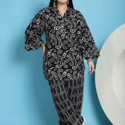 TAG 7 Paisley Printed Regular Pure Cotton Straight Kurti with Trousers-image-67