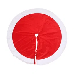 Home Heart Red & White Double Layered Christmas Tree Skirt Festive Decor-image-15