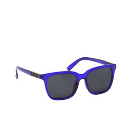 HRINKAR Unisex Grey Lens & Blue Square Sunglasses With Polarised And UV Protected Lens-3