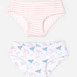 Keebee Girls Pack of 2 Printed Organic Cotton Hipster Briefs GH_EO_1_2-image-66