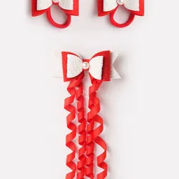 RIBBON CANDY Girls Set of 3 Beaded Ponytail Holders & Alligator Hair Clips-picture-15