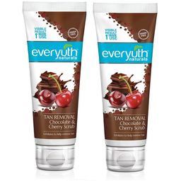 everyuth Naturals Set Of 2 Pure & Light Tan Removal Chocolate & Cherry Scrub - 100g Each-11