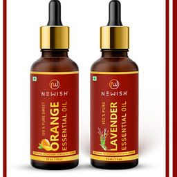 NEWISH Lavender Oil & Sweet Orange Oil-Pure & Natural Essential Oil 30ml-41