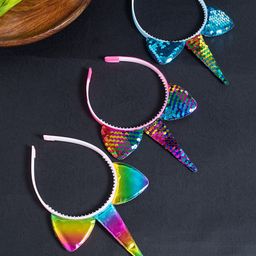 Golden Peacock Girls Set of 3 Embellished Hairbands-image-77