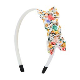 Asthetika Kids Girls Printed Bow Hairband-35