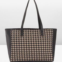Mast & Harbour Printed Oversized Shopper Tote Bag-2