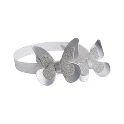 Aye Candy Girls Silver Toned Butterflies Headband-24