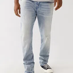 True Religion Men Super T Rocco Regular Fit Mildly Distressed Heavy Fade Jeans-image-32