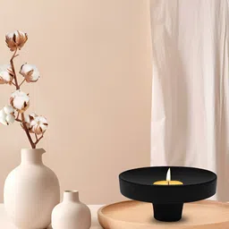 Metalsmith Black Aluminium Candle Holder-image-46