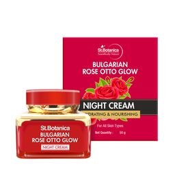 StBotanica Bulgarian Rose Otto Glow Night Cream Brightening, Hydrating & Nourishing - 50g-picture-46