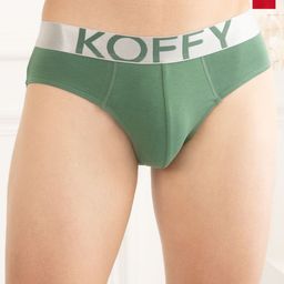 KOFFY Men Pack of 2 Anti Microbial Basic Briefs-KOFFY_KI26_TGRD_GN_2PC-picture-19
