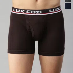 Lux Cozi Pack Of 3 Assorted Combed Cotton Trunks-COZI_LONGS_ICDF_ASST1_3PC-20