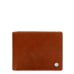 Eske Men Brown Leather Two Fold RFID Wallet-image-93