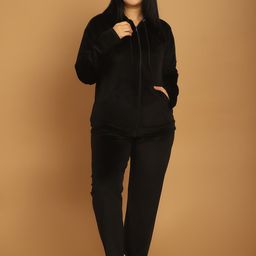 TAG 7 Hooded Long Sleeves Velvet Night suit-image-58