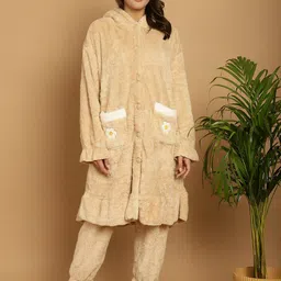 TAG 7 Colourblocked Hooded Longline Top With Pyjamas-image-49