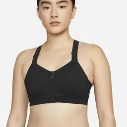 Nike Alpha Women's High-Support Padded Zip-Front Sports Bra-image-6