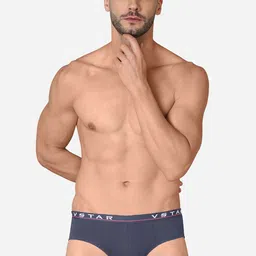 VStar Pack Of 2 Premium Combed Cotton Basic Briefs- ADAMS NEO-2PCS-CHINA_BLUE-10