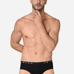 VStar Pack Of 2 Premium Combed Cotton Basic Briefs- ADAMS NEO-2PCS-BLACK-picture-57
