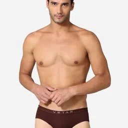VStar Pack Of 2 Combed Cotton Basic Briefs ADAMS NEO-2PCS-BITTER_CHOCOLATE-picture-16