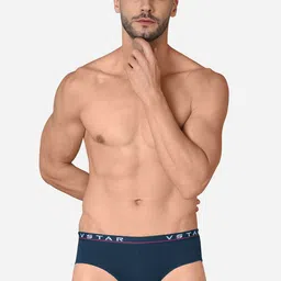 VStar Pack Of 2 Cotton Briefs With Soft High Tech Logo Imposed waistband-picture-22