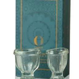 OHRIA AYURVEDA Royal Ayurveda Glass Eye Cups with Triphala Powder - 2 Glasses-image-56