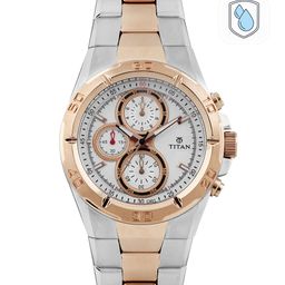Titan Men Silver-Toned Dial Watch NE9308KM01J-20