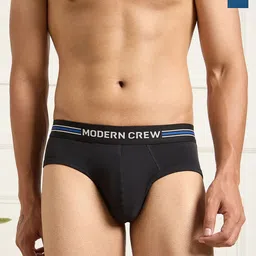 MODERN CREW Men Pack of 3 CoolSense Cotton Briefs Underwear-12