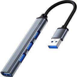 SPIN CART USB 3.0 4 Port Multi USB Hub, Slim High Speed Extension Splitter Box for Laptop Computer PC Pendrive Keyboard Mouse(1 Port USB3.0 & 3 Port USB 2.0) image 1