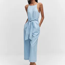 MANGO Pure Cotton Basic Jumpsuit-image-99