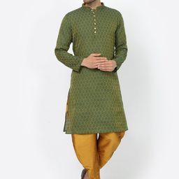 Sydney Heights Men Ethnic Motifs Regular Kurta with Dhoti Pants-picture-40