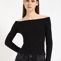 Calvin Klein Jeans Women Off-Shoulder Bardot Top-picture-34
