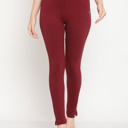 TAG 7 Women Maroon Solid Jeggings-image-53