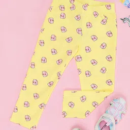 Pantaloons Junior Girls Conversational Printed Slim Fit Jeggings-image-74