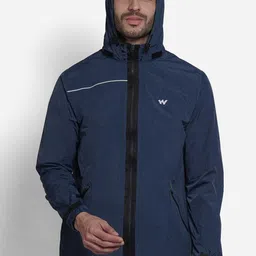 Wildcraft Men Navy Blue Solid Rain Jacket-image-28