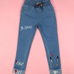 F2M Kids Slim Fit Embroidered Jeans-picture-49