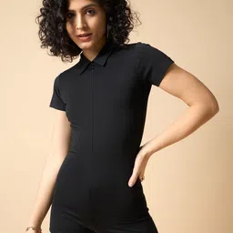COLOR CAPITAL Shirt Collar Playsuit-picture-38