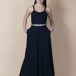 RAASSIO Culotte Jumpsuit with Belt-image-14