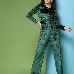 KASSUALLY Women Green Basic Jumpsuit-picture-23