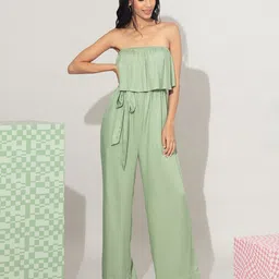 20Dresses Women Green Strapless Basic Jumpsuit-image-59