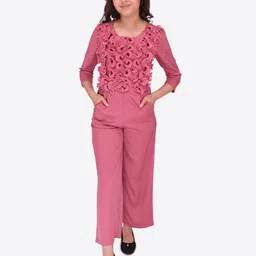 CUTECUMBER Girls Ruffled Basic Jumpsuit-image-96
