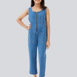 Olele Girls Jupiter Cotton Basic Jumpsuit-image-38