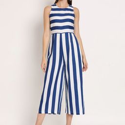 Moomaya Striped Basic Jumpsuit-picture-1