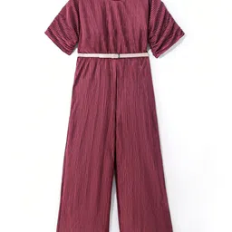 Hola Bonita Girls Striped Basic Jumpsuit-image-1