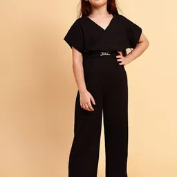YK Girls V-Neck Basic Jumpsuit-image-23