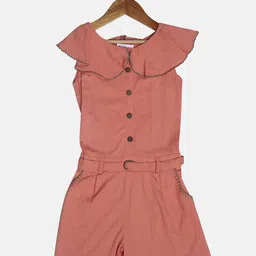 Peppermint Girls Peach-Coloured Basic Jumpsuit-image-72