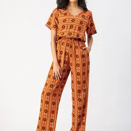 Moomaya Ethnic Motifs Printed Basic Jumpsuit-picture-8