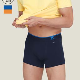 XYXX Men Pack Of 2 Traq Silver Cotton Trunk-image-94