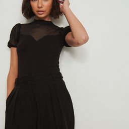 NA-KD Women Black Solid Bodysuit-picture-19