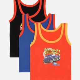 Bodycare Boys Pack of 3 Assorted Sleeveless Innerwear Vests-KIA927-PK003_P3-30